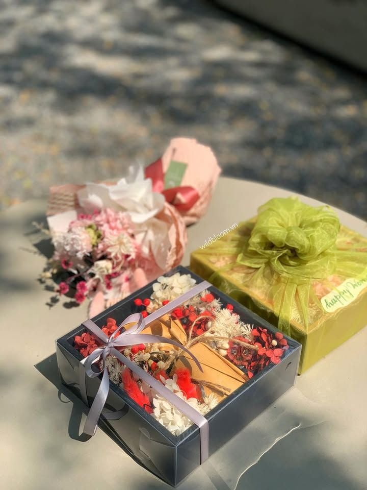Hộp quà nến và hoa S39CF