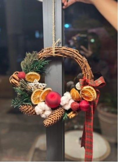 Vòng trang trí Xmas 30cm