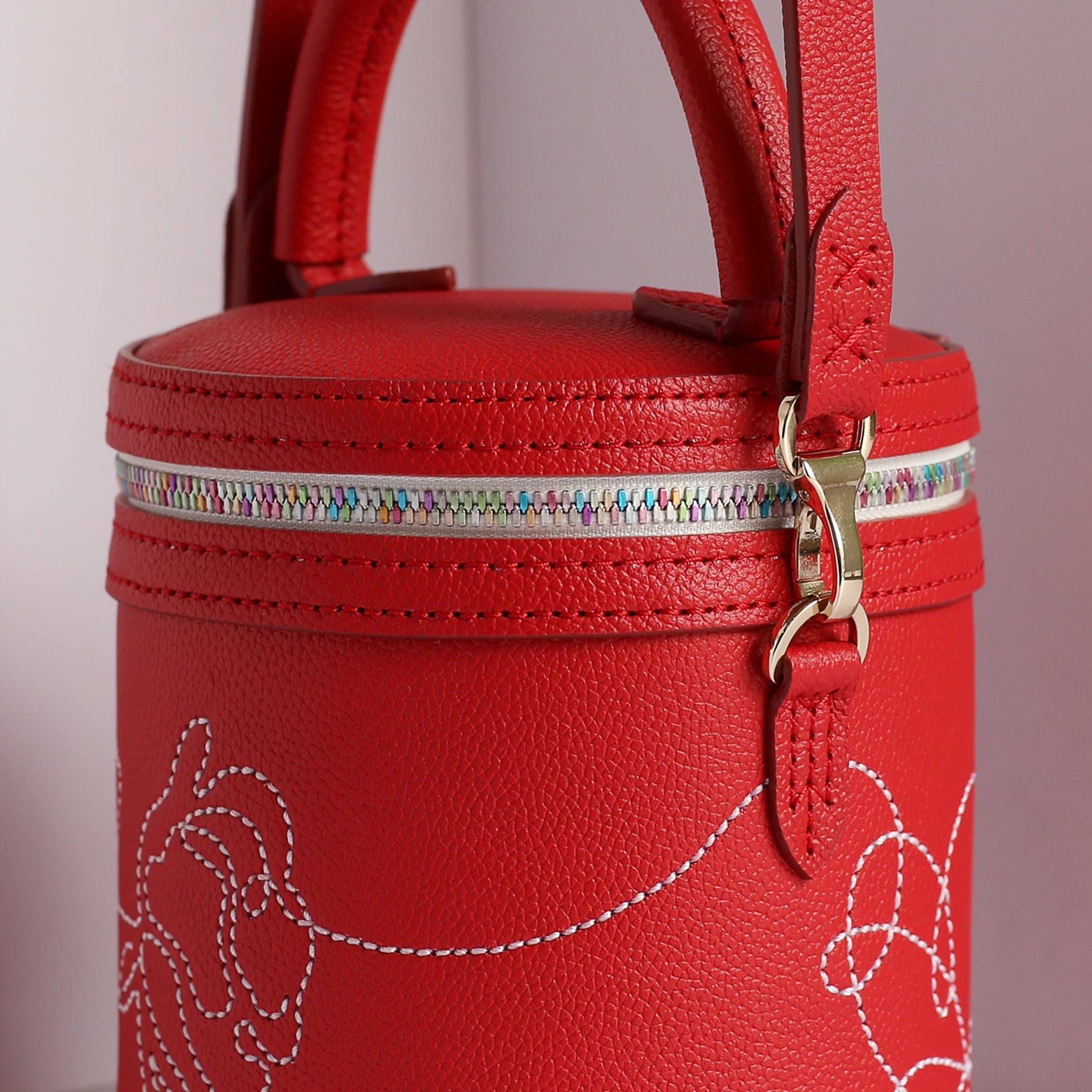  Túi The Box Do116 - Thêu Hoa Hồng 