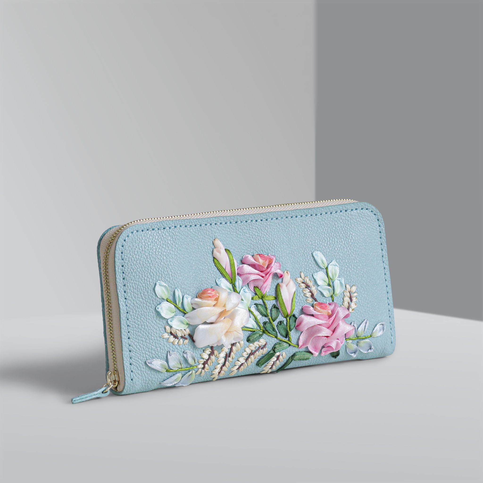  Ví SaiGon T147-X149 - Thêu RB Rose 