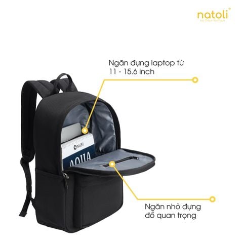 Balo đi học nam nữ NATOLI - Basic Backpack B2
