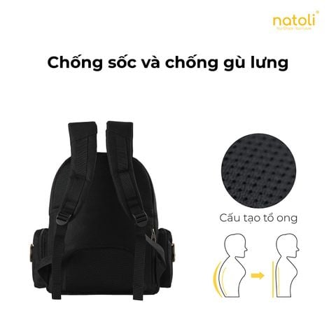 Balo đi học nam nữ NATOLI - BST Fashion Stripe Backpack B33