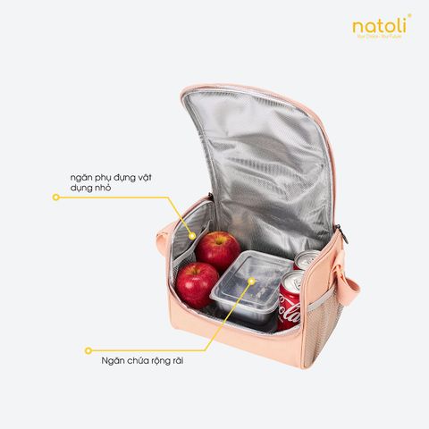 Túi đựng hộp cơm giữ nhiệt NATOLI - Foldable Insulated Lunch Bag T38