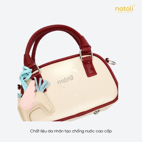 Túi đeo chéo da nam nữ NATOLI - BST Color-Block Crossbody Bag T39