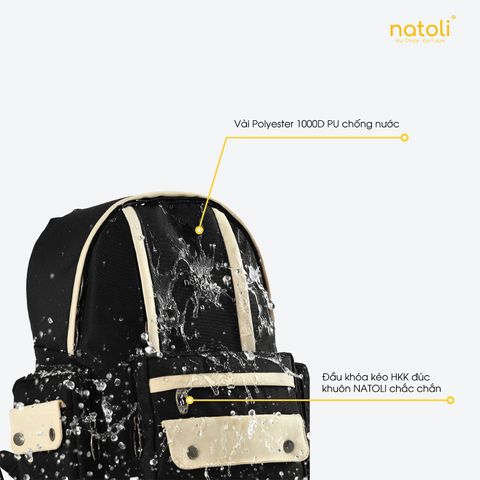 Balo đi học nam nữ NATOLI - BST Fashion Stripe Backpack B33