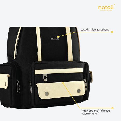 Balo đi học nam nữ NATOLI - BST Fashion Stripe Backpack B33