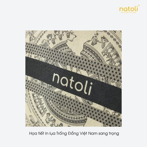 Túi cói vintage đi du lịch NATOLI BST Artisan Eco Jute Tote T36