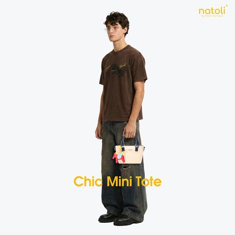 Túi đeo chéo da cầm tay NATOLI BST Chic Mini Tote T32