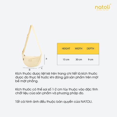 Túi phao đeo chéo nam nữ NATOLI - BST Soft Touch Crossbag T26