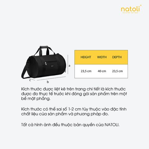 Túi trống thể thao tập gym NATOLI - BST Multisport Gym Bag T33