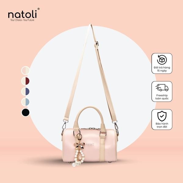 Túi đeo chéo da NATOLI - BST Trendy Bowling Bag T37