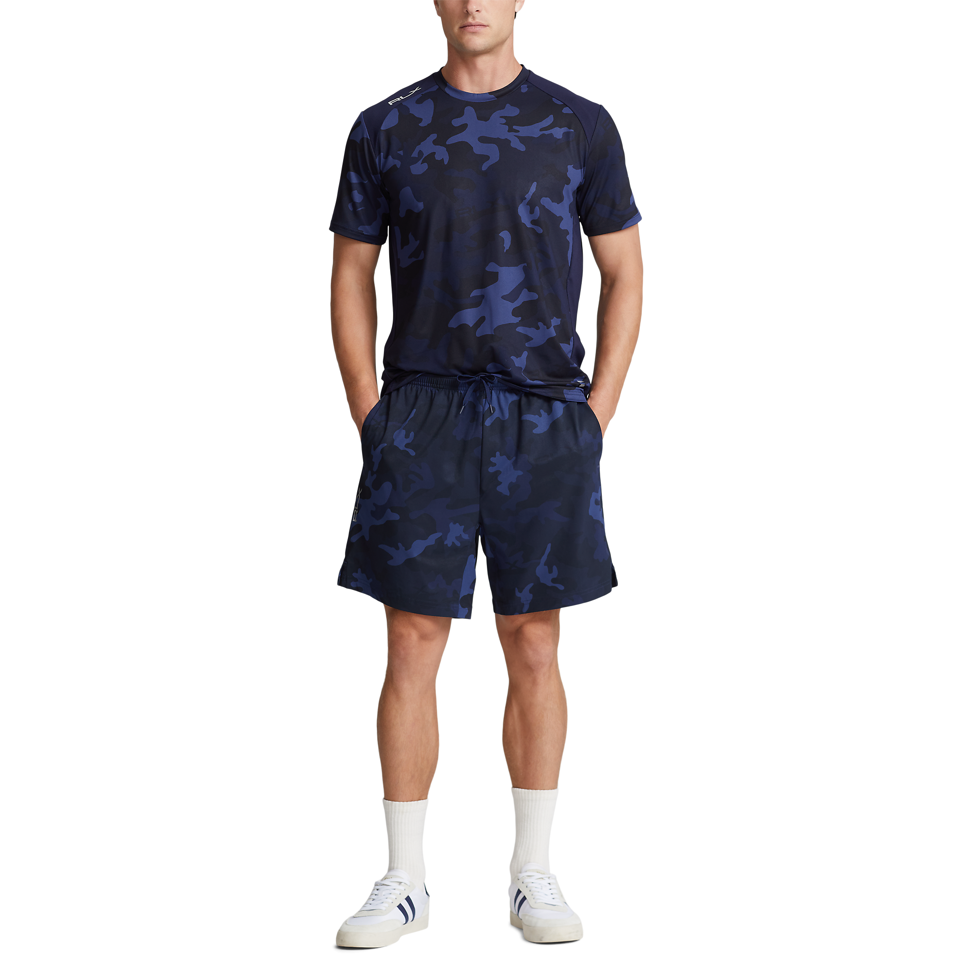 Ralph Lauren RLX Compression-Lined Golf-Camo Short - Blue – Online