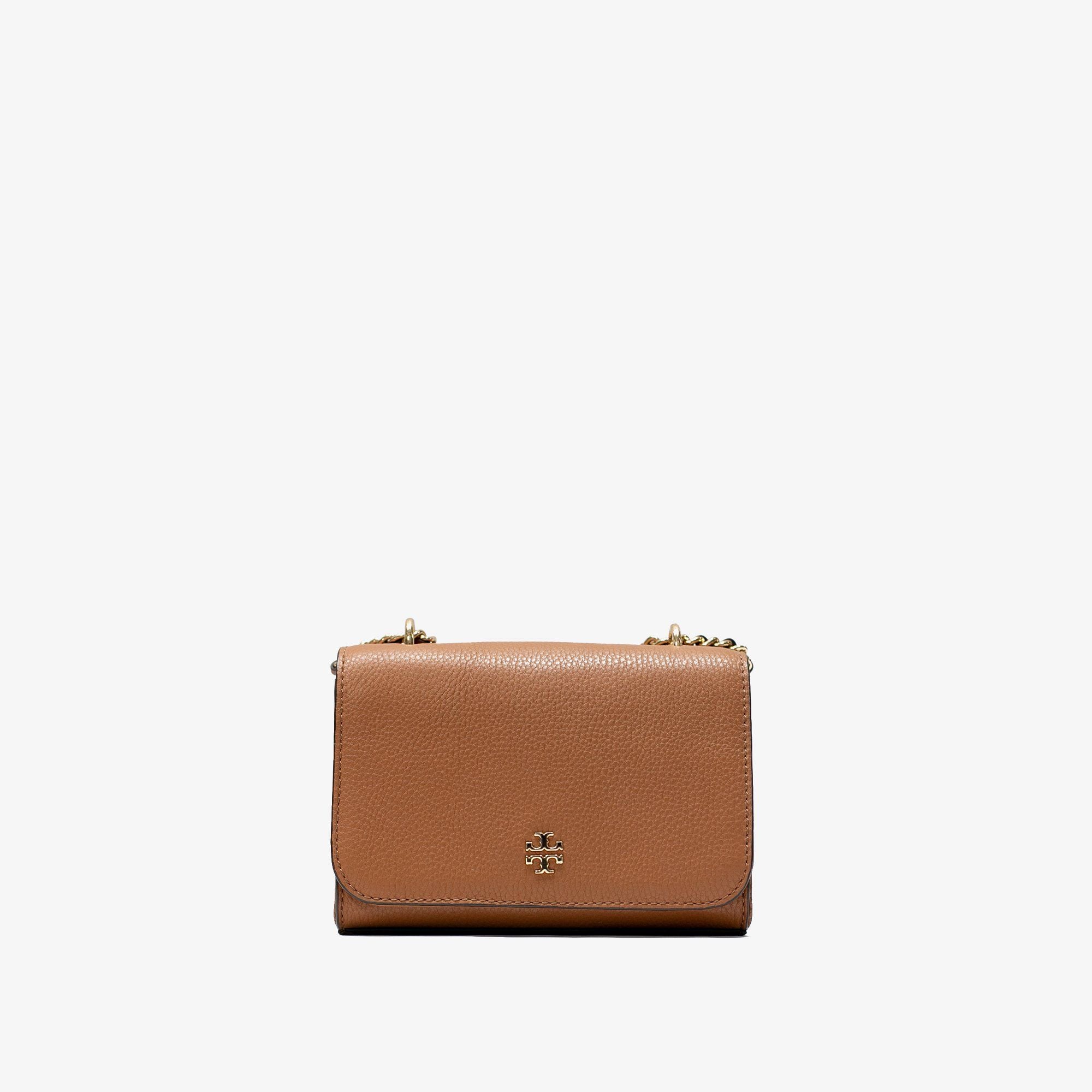  Tory Burch Carter Shrunken Shoulder Bag - Brown 