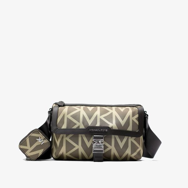  Michael Kors MK2000 Logo Jacquard Messenger Bag 
