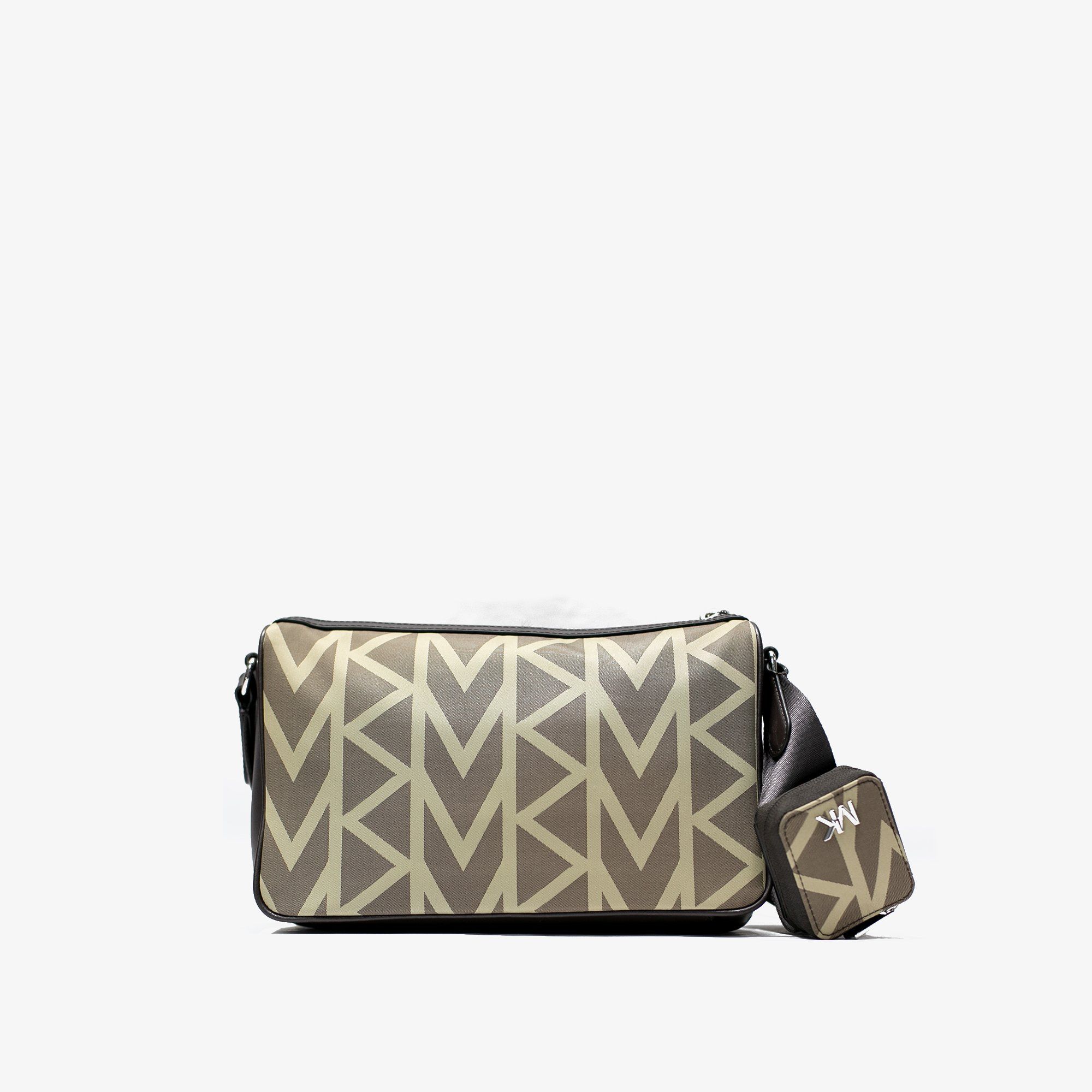  Michael Kors MK2000 Logo Jacquard Messenger Bag 