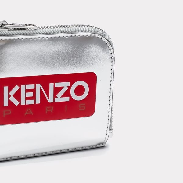  KENZO Paris Leather Wallet - Silver 