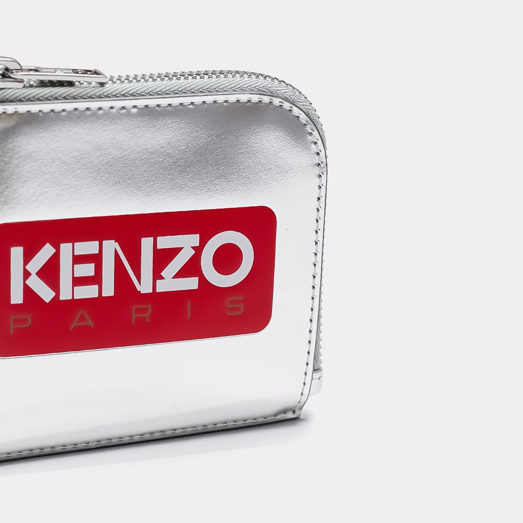  KENZO Paris Leather Wallet - Silver 