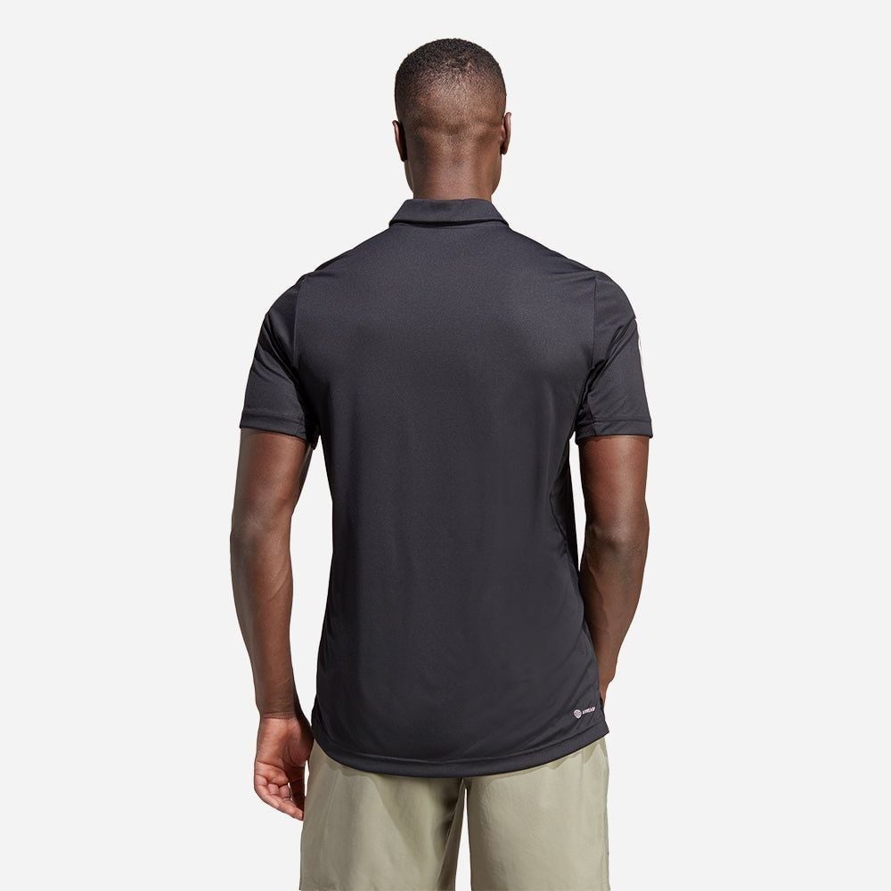  adidas Club 3-Stripes Tennis Polo Shirt - Black 