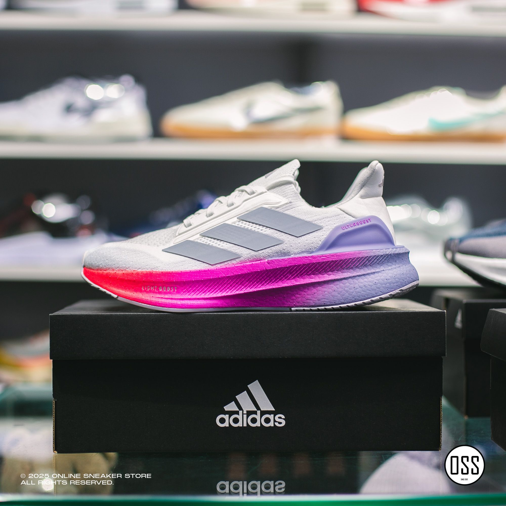  adidas UltraBOOST 5X - Halo Silver / Lucid Red 