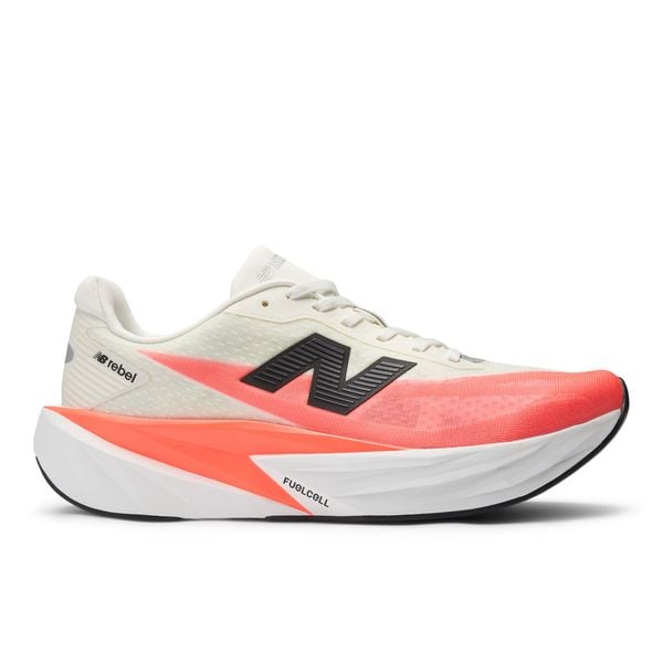  New Balance FuelCell Rebel v5 - Urgent Red / Sea Salt 