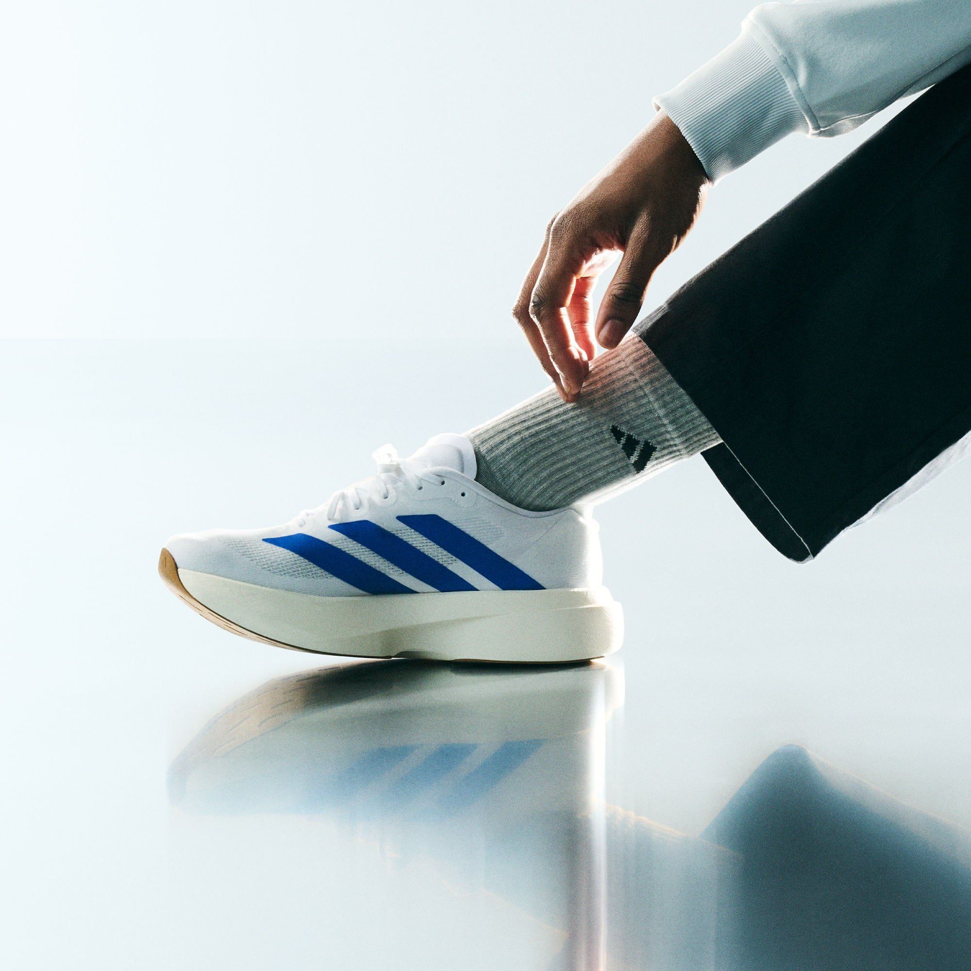  adidas Adizero EVO SL - Cloud White / Blue Fushion 