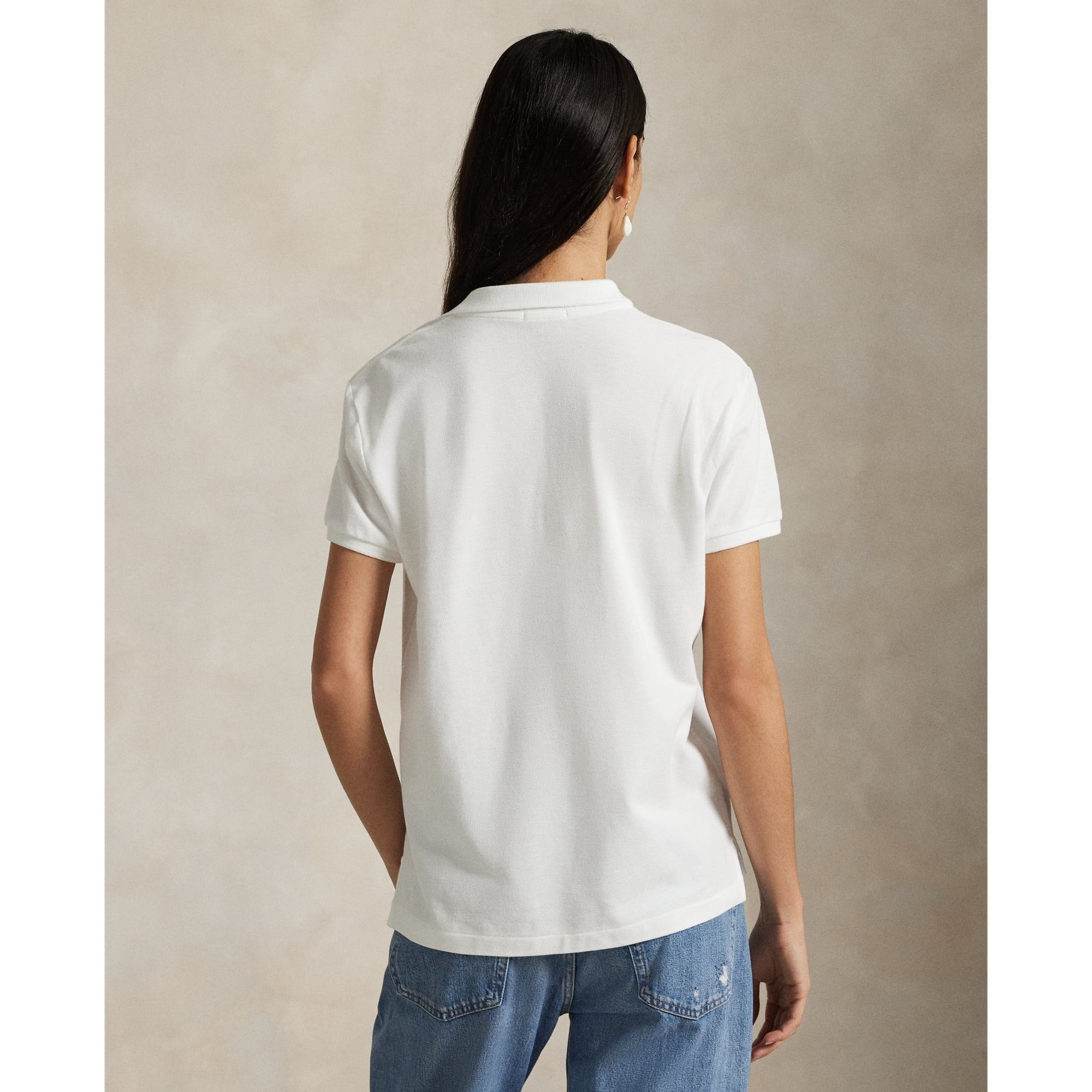  Ralph Lauren Classic Fit Mesh Polo Shirt Kids - White 