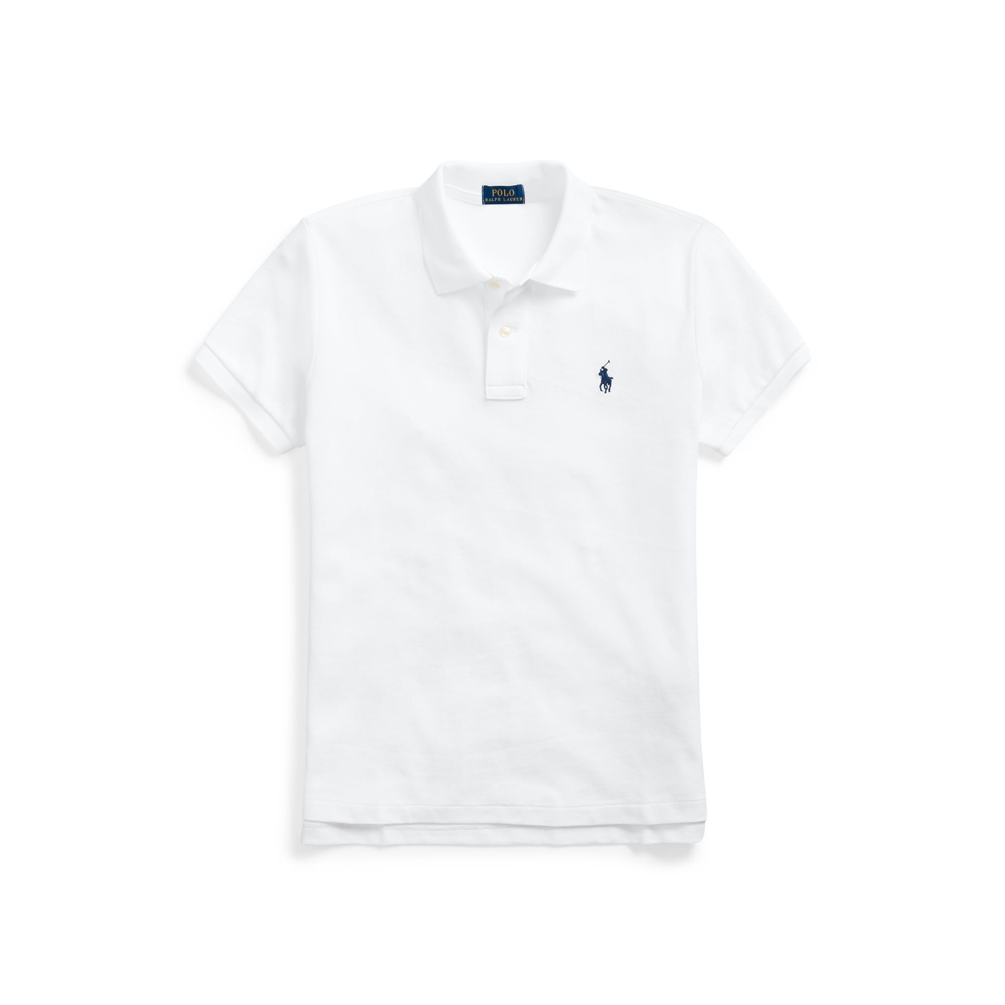  Ralph Lauren Classic Fit Mesh Polo Shirt Kids - White 
