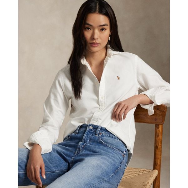  Ralph Lauren The Iconic Relaxed Fit Oxford Shirt - White 