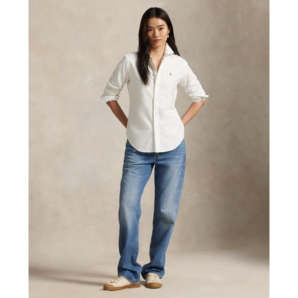  Ralph Lauren The Iconic Relaxed Fit Oxford Shirt - White 