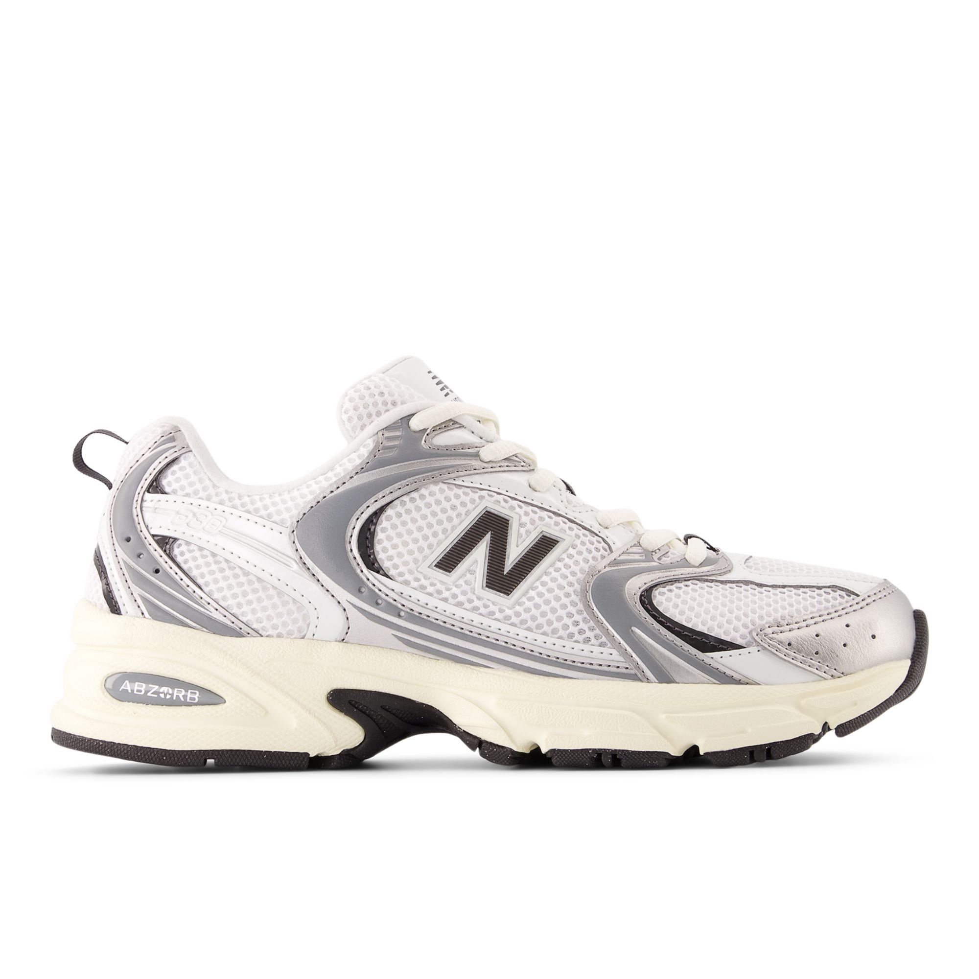  New Balance 530 - Silver Metallic / Black Cement 