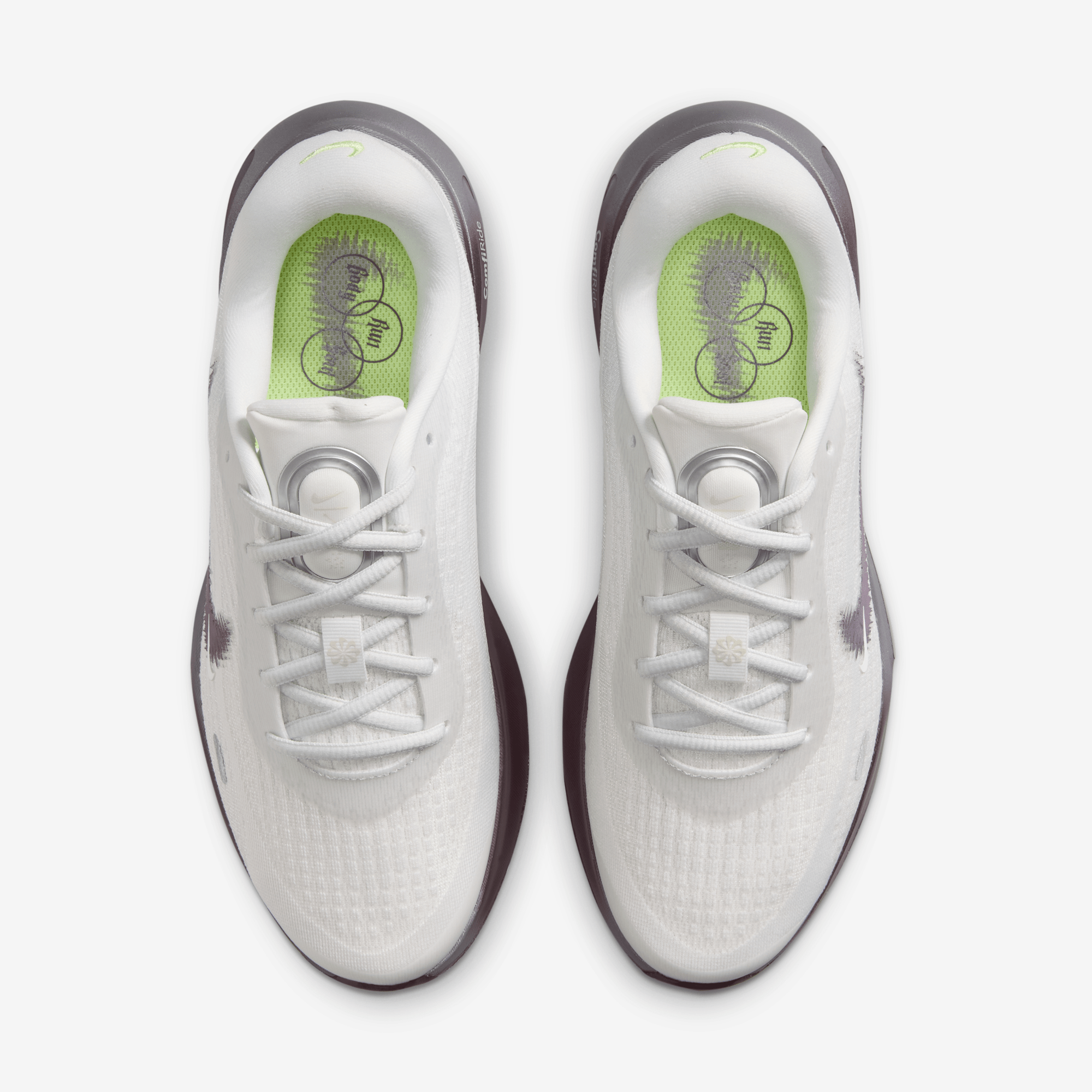  Nike Journey Run - Peak White / Dark Purple 