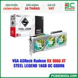  VGA ASRock Radeon RX 9060 XT STEEL LEGEND 16GB OC GDDR6 (RX9060XT SL 16GO) 