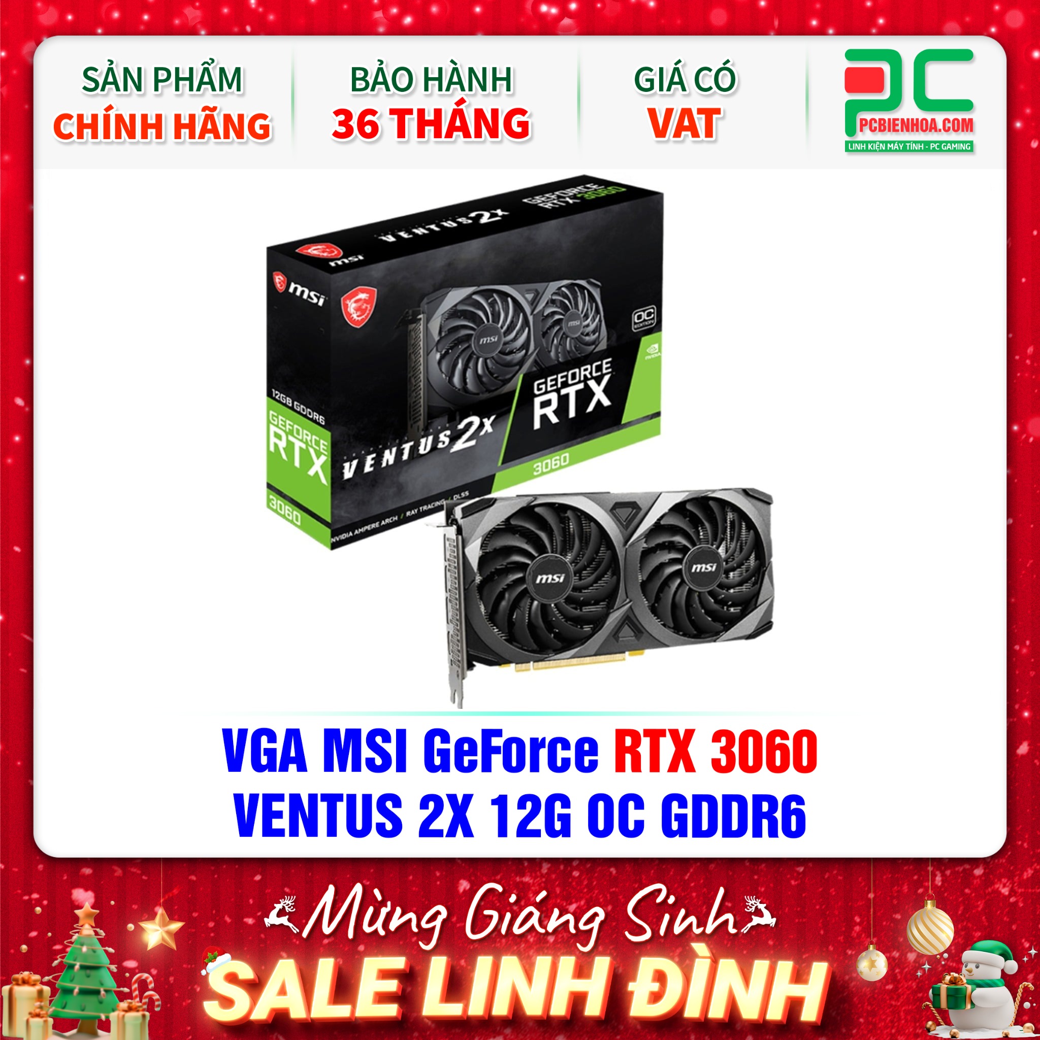 MSI GeForce RTX 3060 VENTUS 2X 12G - MSI GeForce RTX 3060 12GB