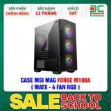 CASE MSI MAG FORGE M100A ( MATX - 4 FAN RGB ) 