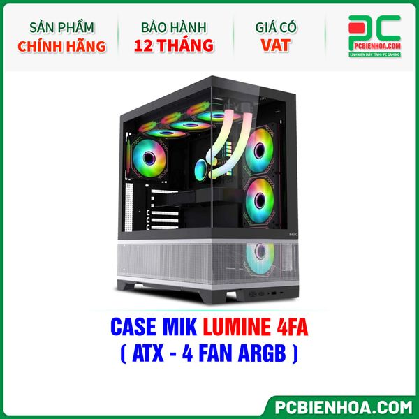 CASE MIK LUMINE 4FA ( ATX - 4 FAN ARGB ) – PCBIENHOA