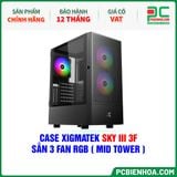  CASE XIGMATEK SKY III 3F - SẴN 3 FAN RGB ( MID TOWER - EN47695 ) 