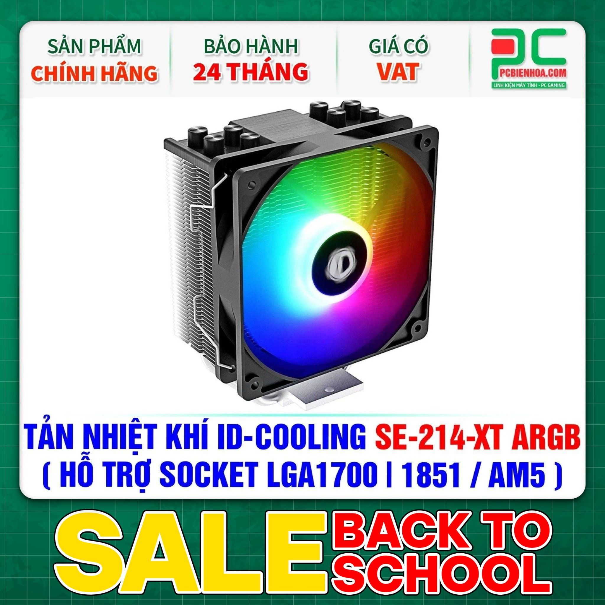  TẢN NHIỆT KHÍ ID-COOLING SE-214-XT ARGB ( HỖ TRỢ SOCKET LGA1700|1851 / AM5 ) 