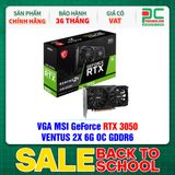  VGA MSI GeForce RTX 3050 VENTUS 2X 6G OC GDDR6 
