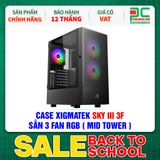  CASE XIGMATEK SKY III 3F - SẴN 3 FAN RGB ( MID TOWER - EN47695 ) 