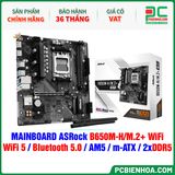  DDR5 - MAINBOARD ASRock B650M-H/M.2+ WiFi ( WiFi 5 / Bluetooth 5.0 / AM5 / m-ATX / 2xDDR5 ) 