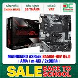  MAINBOARD ASRock B450M-HDV R4.0 ( AM4 / m-ATX / 2xDDR4 ) 