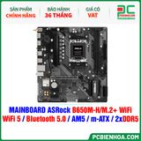  DDR5 - MAINBOARD ASRock B650M-H/M.2+ WiFi ( WiFi 5 / Bluetooth 5.0 / AM5 / m-ATX / 2xDDR5 ) 