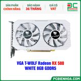  VGA T-WOLF Radeon RX 580 WHITE 8GB GDDR5 