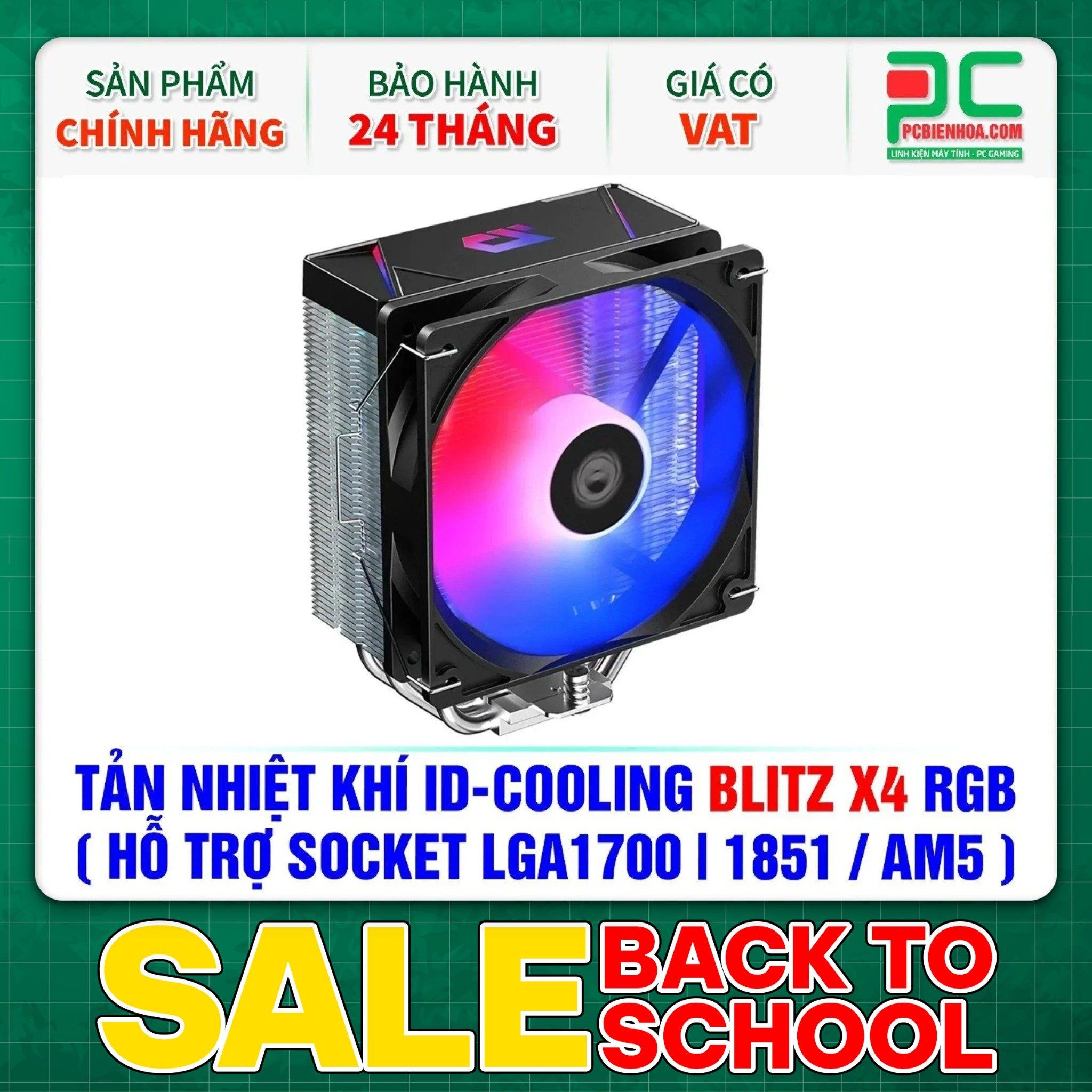  TẢN NHIỆT KHÍ ID-COOLING BLITZ X4 RGB ( HỖ TRỢ SOCKET LGA1700|1851 / AM5 ) 
