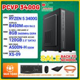  MÁY TÍNH VĂN PHÒNG AMD RYZEN 5 3400G / B450M / 8GB / 120GB 