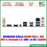  DDR5 - MAINBOARD ASRock B650M-H/M.2+ WiFi ( WiFi 5 / Bluetooth 5.0 / AM5 / m-ATX / 2xDDR5 ) 
