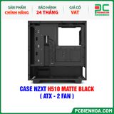  CASE NZXT H510 MATTE BLACK ( ATX - 2 FAN ) 