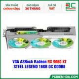  VGA ASRock Radeon RX 9060 XT STEEL LEGEND 16GB OC GDDR6 (RX9060XT SL 16GO) 