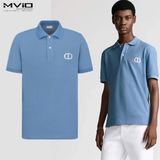  Polo Dior Xanh Blue CD Trắng 013J800A0373 
