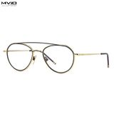  Kính Thom Browne Gọng Gold Viền Cờ TB109 CGLDNVY 